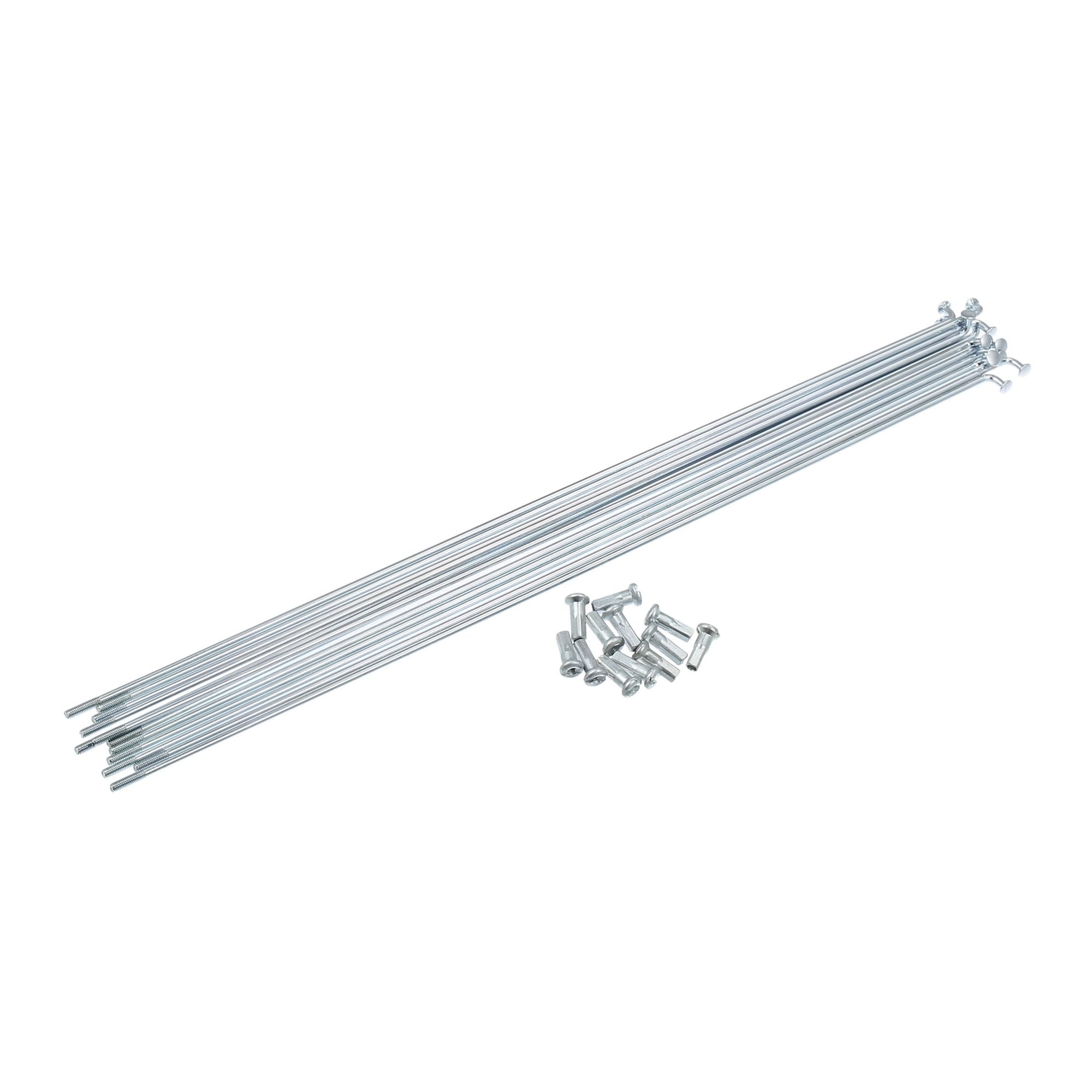 ACROPIX 12pcs 14G J Bend Bicycle Galvanized Spokes 260mm 10.24" Cycle Spokes with Brass Steel Spokes for Mountain Bike MTB Car Parts