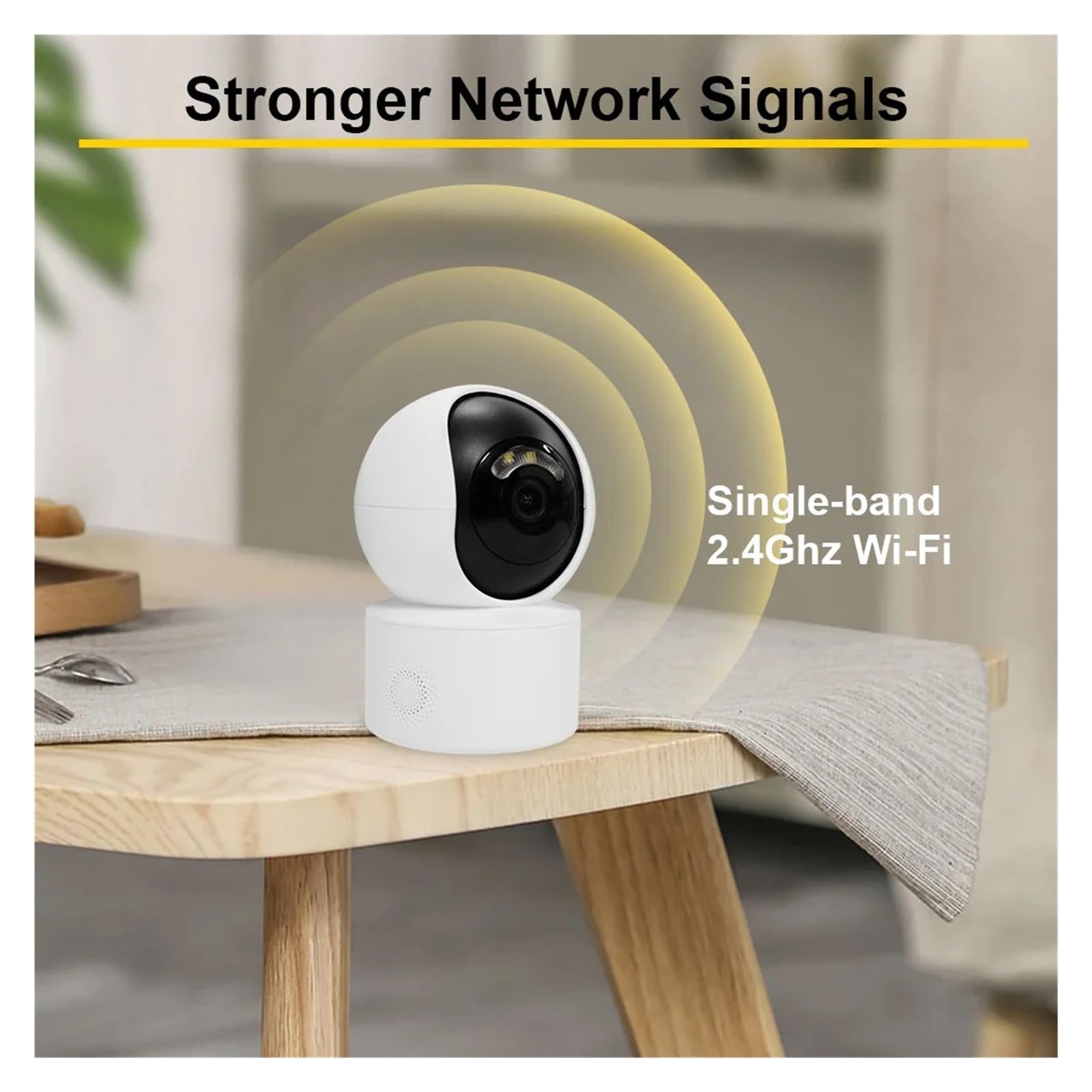 5MP WiFi Interior PTZ Mini cámara IP 3MP Monitor de bebé Color visión Nocturna Audio bidireccional Seguimiento automático cámaras de vigilancia(US Plug,5MP Camera 32G)