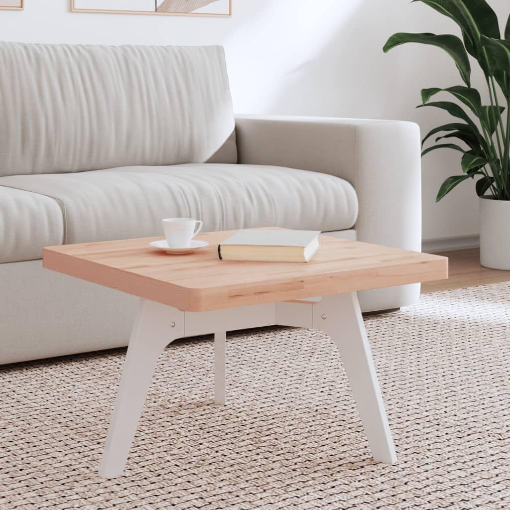 Tischplatte quadratisch aus massivem Buchenholz 60x60x4 cm, robuste Oberfläche für DIY Möbel, Ersatzplatte zum Bauen, vielseitig für Büro, Küche, Wohnen und Gaming