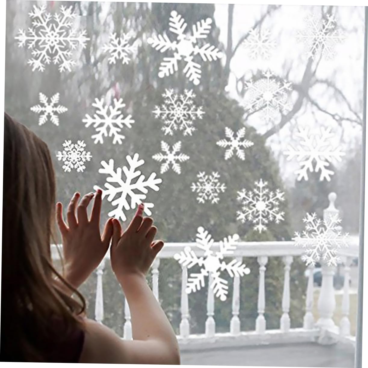 Cabilock 12hojas Calcomanías De Ventana Para Navidad De Adhesivos Estáticos De Para Decoración De Fiesta y Ventanas Para Navideño