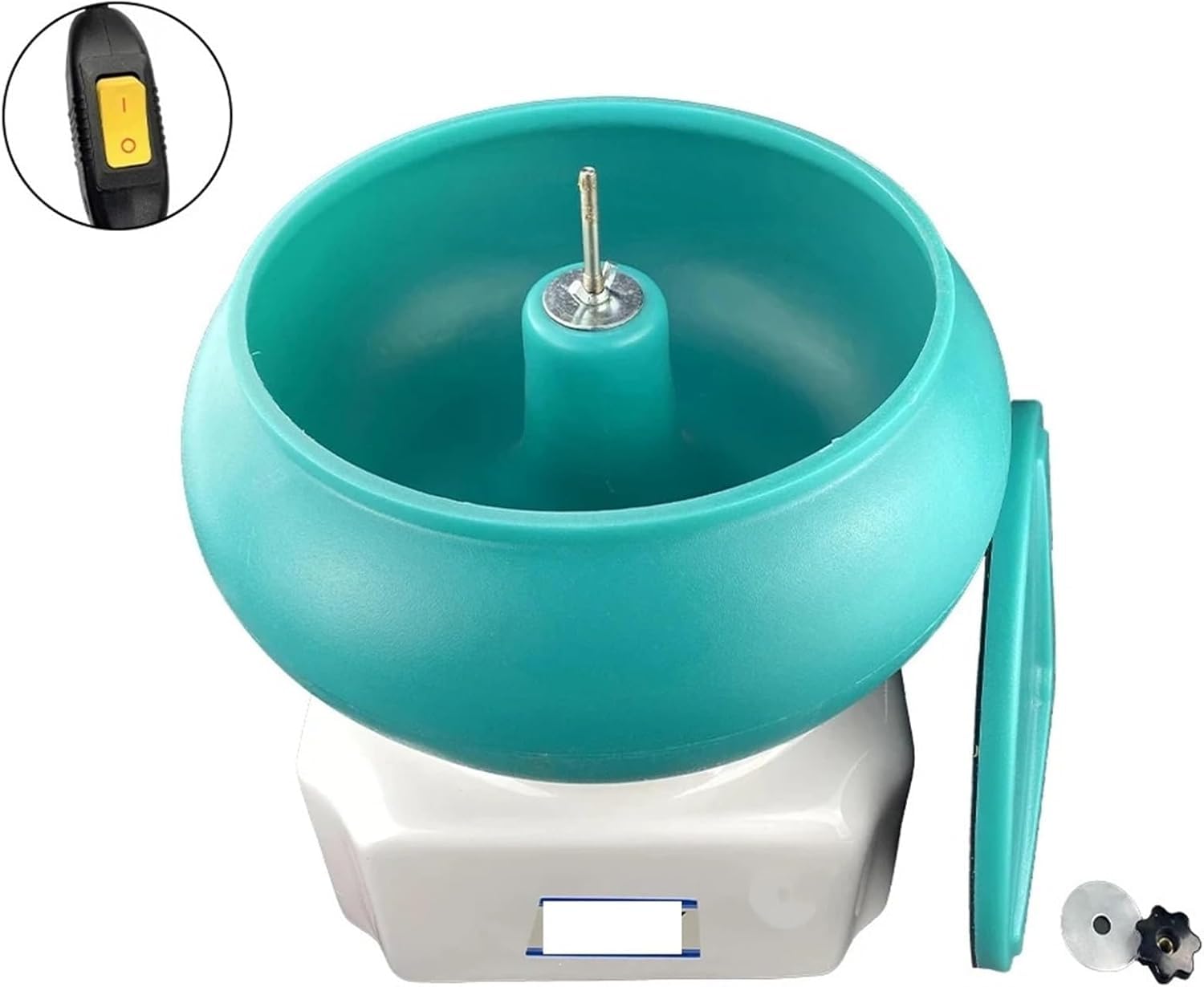 Machine de polissage vibrante de 43,2 cm, baril vibrant pour meulage d'agate de jade, équipement lapidaire
