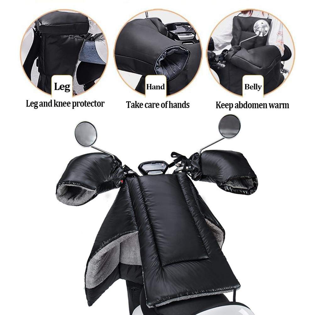 Tablier Scooter Tablier Couvre Jambe Couverture De Tablier De Genou Couverture Chaude Coupe-Vent, PU épaissi, pour Les Voitures électriques de Scooter, Installation Facile
