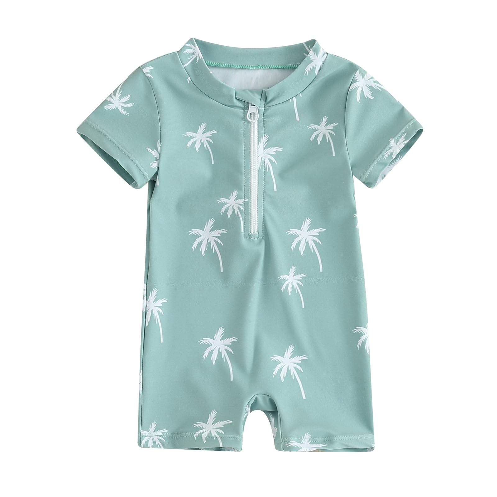 HodJIU Traje de baño para bebé y niño, antirrayos UV, estampado de dinosaurio, manga corta, traje de baño, piscina, playa, surf