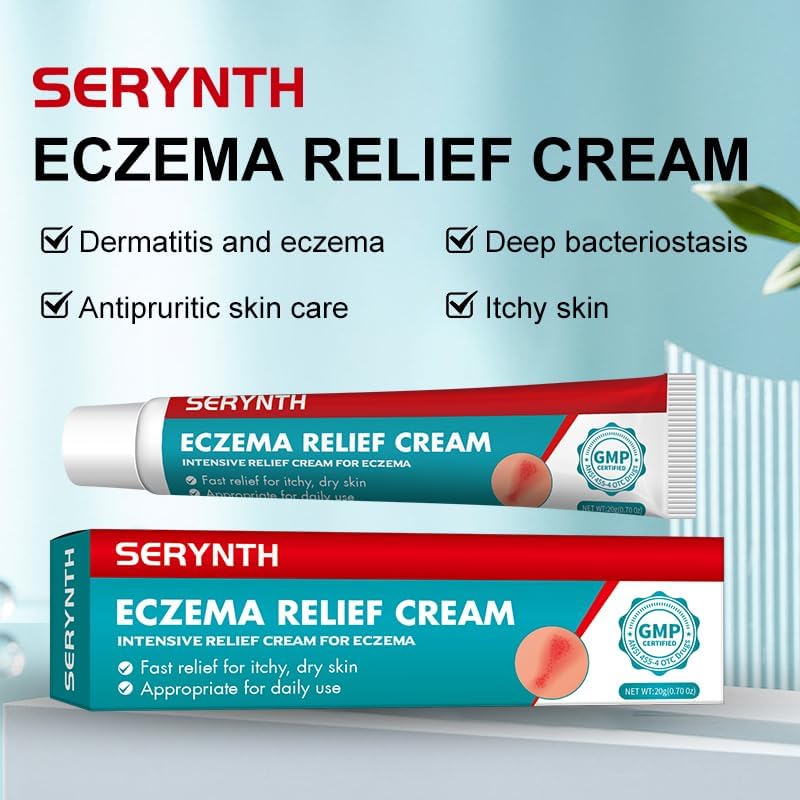 Miniatura 2 de SERYNTH Cremas para dermatitis de eccema psoriasis de alta eficiencia, tratamientos de erupción facial, picazón de acción rápida de hidrocortisona,
