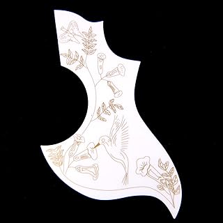 Hummingbird Style Acoustic Guitar Pickguard, Big Version, White