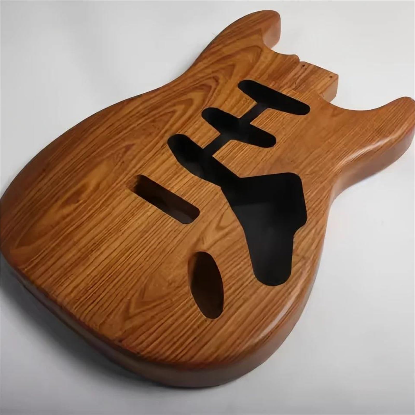 Unfinished Guitar Body Oxygen Free Bake Swamp Ash Body For ST Electric Guitar SSS Pickups Hole
