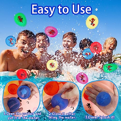 15 Gavettoni d'acqua Riutilizzabili,Bombe d'Acqua