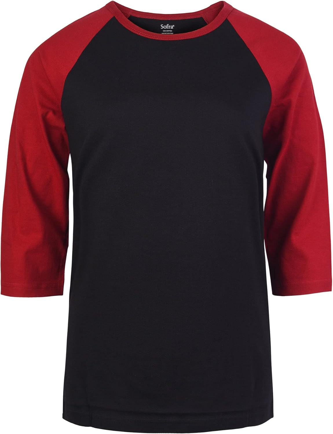 Cottonbell Women's Baseball Quarter Sleeve Tee Shirt