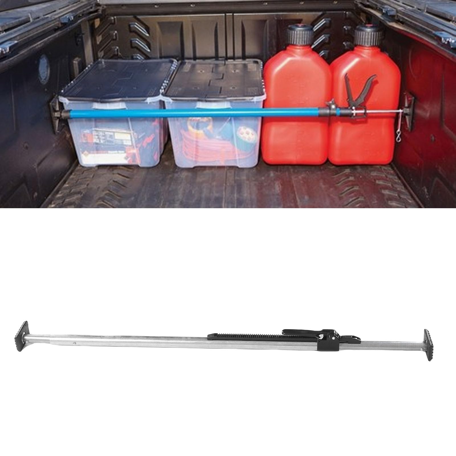 Barra di carico con cricchetto Stabilizzatore per pianale per camioncino regolabile Fermacarico 1420mm-1800mm Telescopico per SUV Rimorchio Furgone