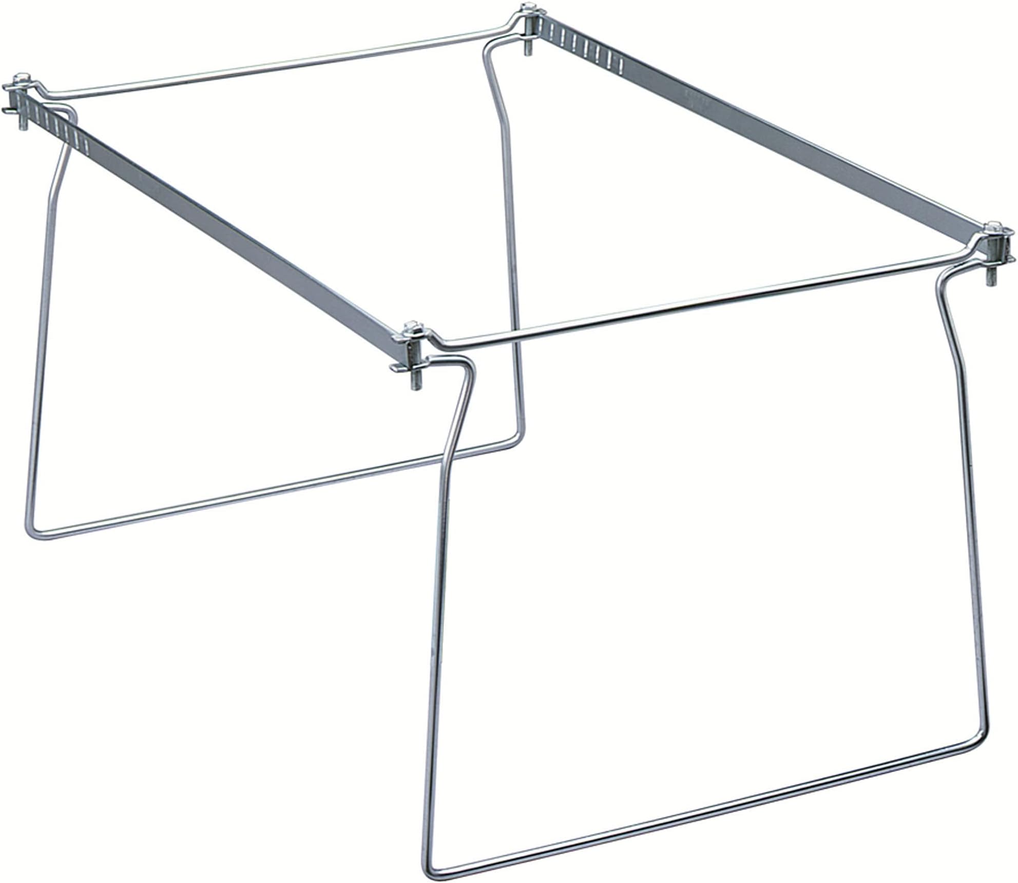 Smead Steel Hanging File Folder Frame, Letter Size, Gray, 2 per Pack (64870)