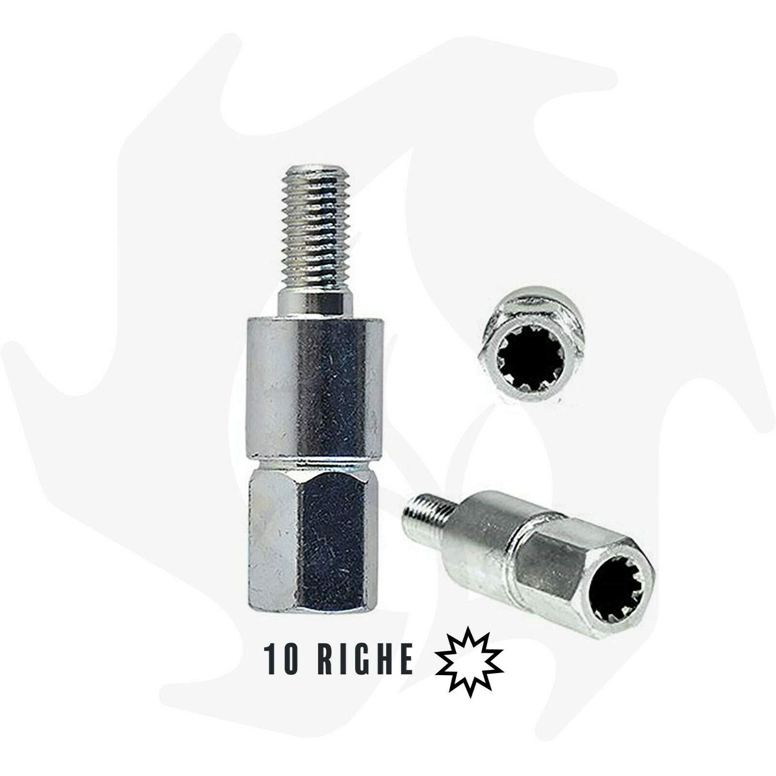 COPPIA CONICA UNIVERSALE DECESPUGLIATORE BAZARGIUSTO TESTINA RICAMBIO PROFESSIONALE (10 righe 8mm)