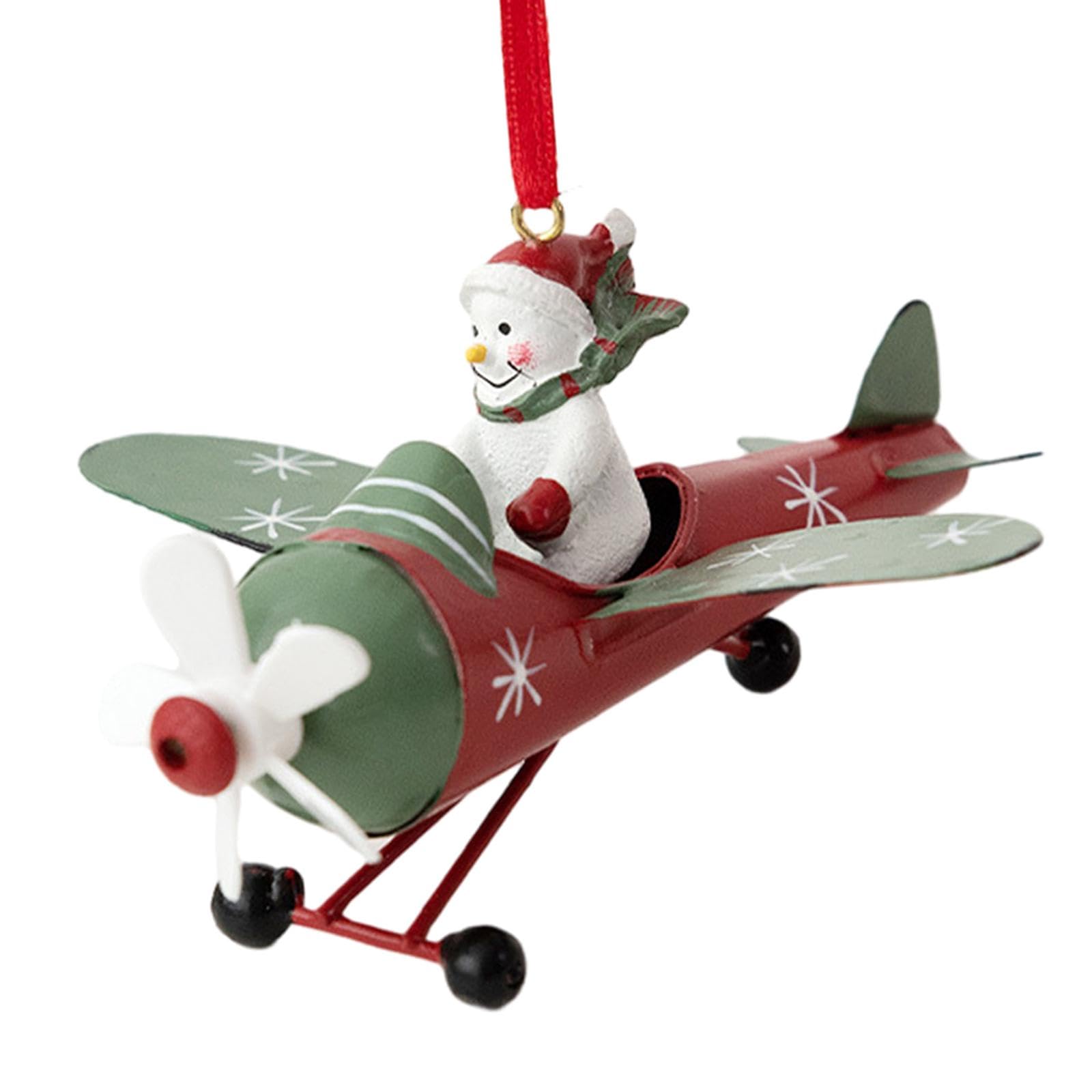 Décoration de sapin de Noël suspendue avec bonhomme de neige et ornement festif