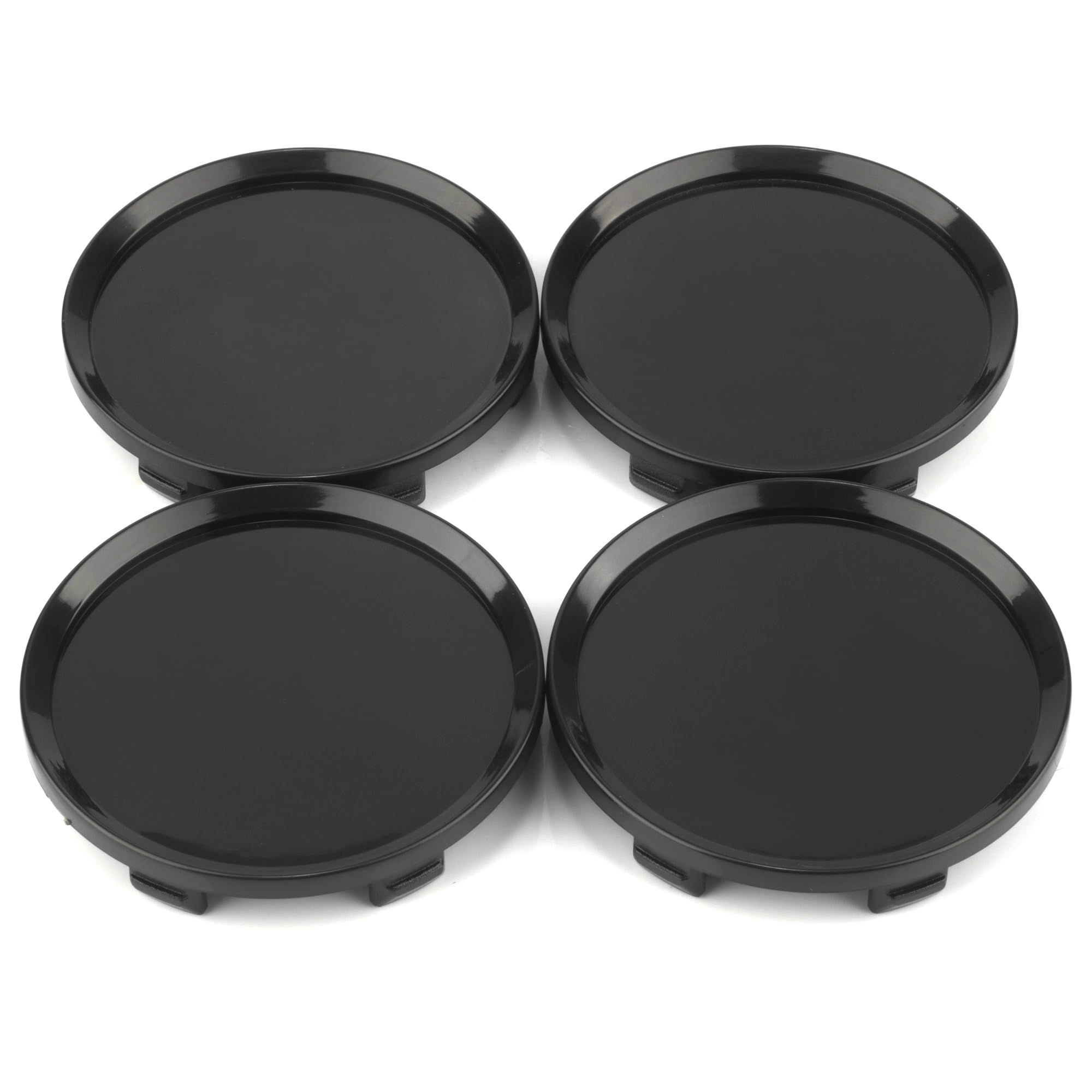 RTRHINOTUNING 4 PCS 64mm Wheel Center Caps Compatible with Saturn Astra #93358015#13117069#09179670#09179671, OD: 2.5"(64 mm) ID: 2.4"(61 mm) Black