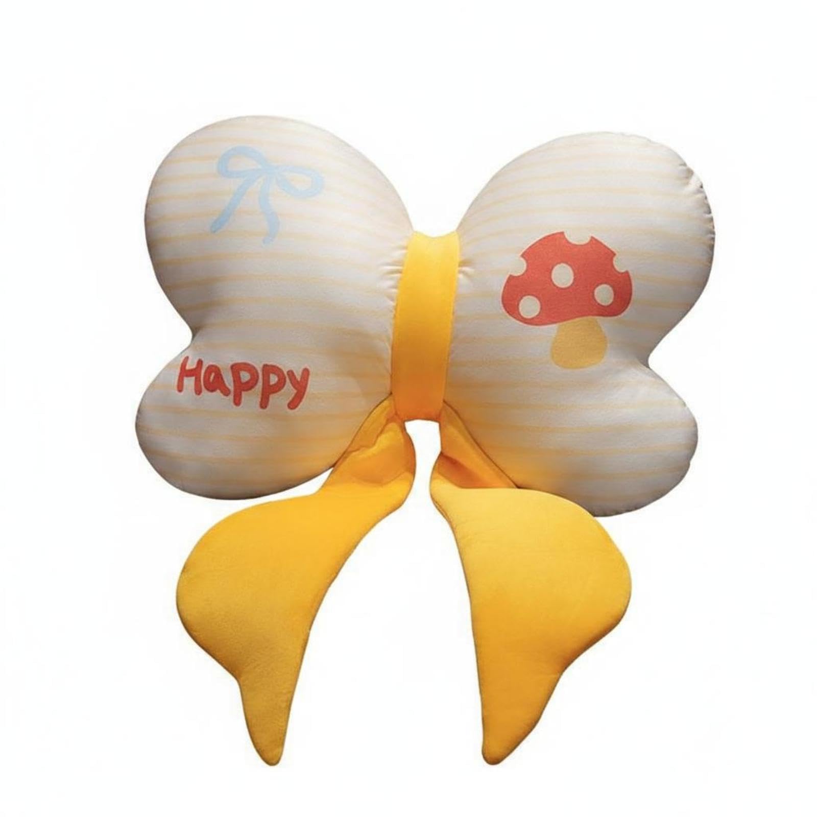 Butterfly Shaped Throw Softly Cushioned Textile Butterfly Stuffed Cushion Soft Support Cushion for Sofa, Chair 40CM Line Mushroom | Pillows | Home Dacor-image-39