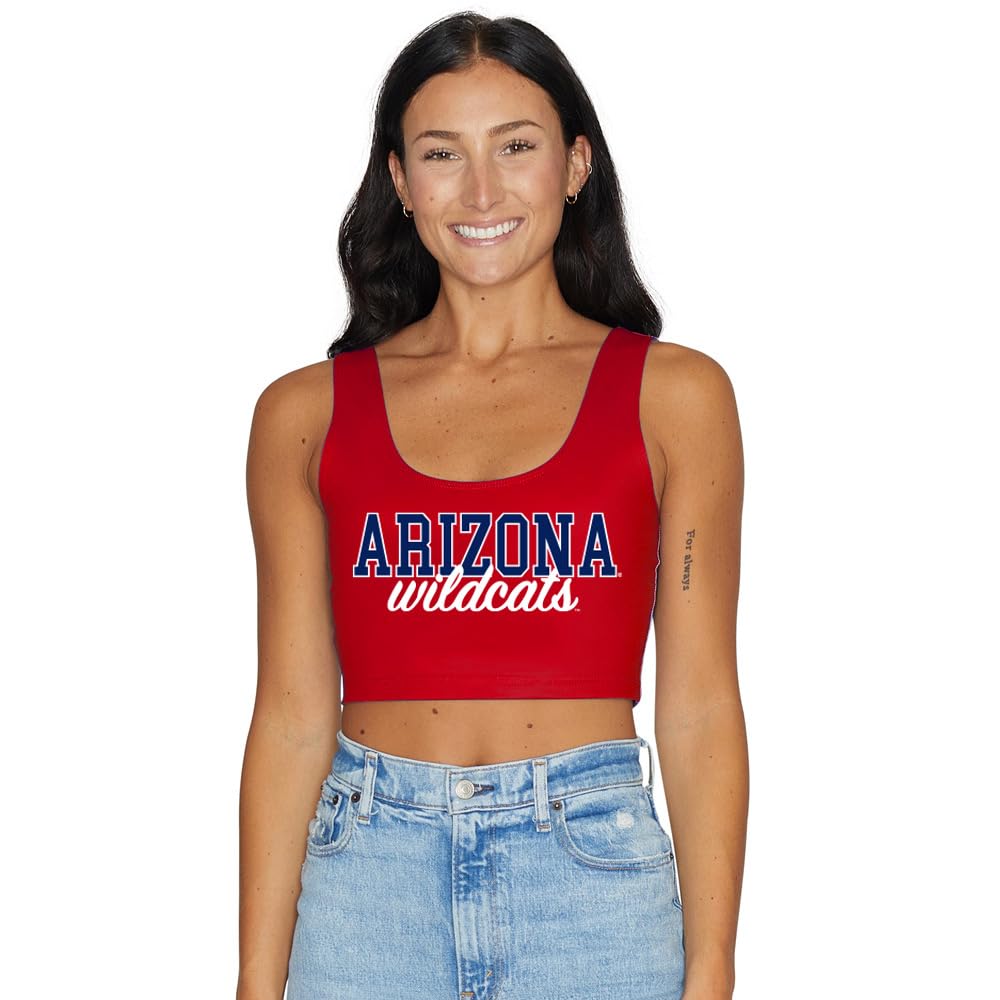 Lojobands Women's College Gameday Outfit Tank Top Tailgate Crop Top One Size Fits Most