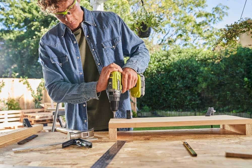 RYOBI ONE+ 2 Speed Cordless Impact Driver 18 V R18PD3-215S (13 mm Chuck, 24 Torque Settings, max. Drilling Diameter in Wood, Steel, Masonry 38/13/13, with 1 x 4.0