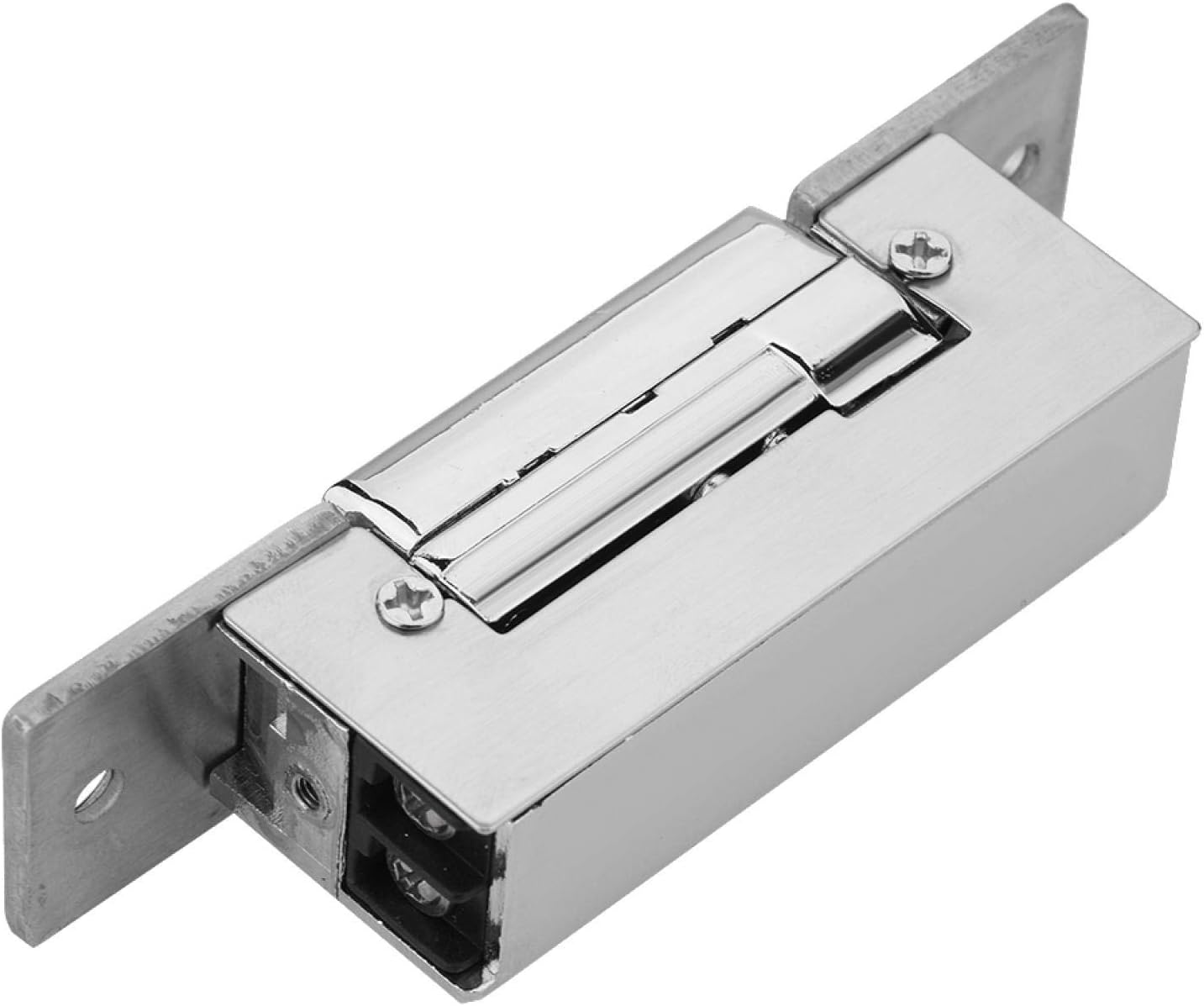 Fockety Electric Strike Lock, Electronic Lock, Narrow-Type Mortise Mounted Adjustable for Stainless Steel Doors,Wooden Doors More Office Building High Hardness