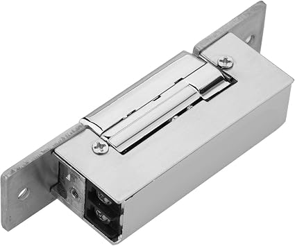 Fockety Electric Strike Lock, Electronic Lock, Narrow-Type Mortise Mounted Adjustable for Stainless Steel Doors,Wooden Doors More Office Building High Hardness
