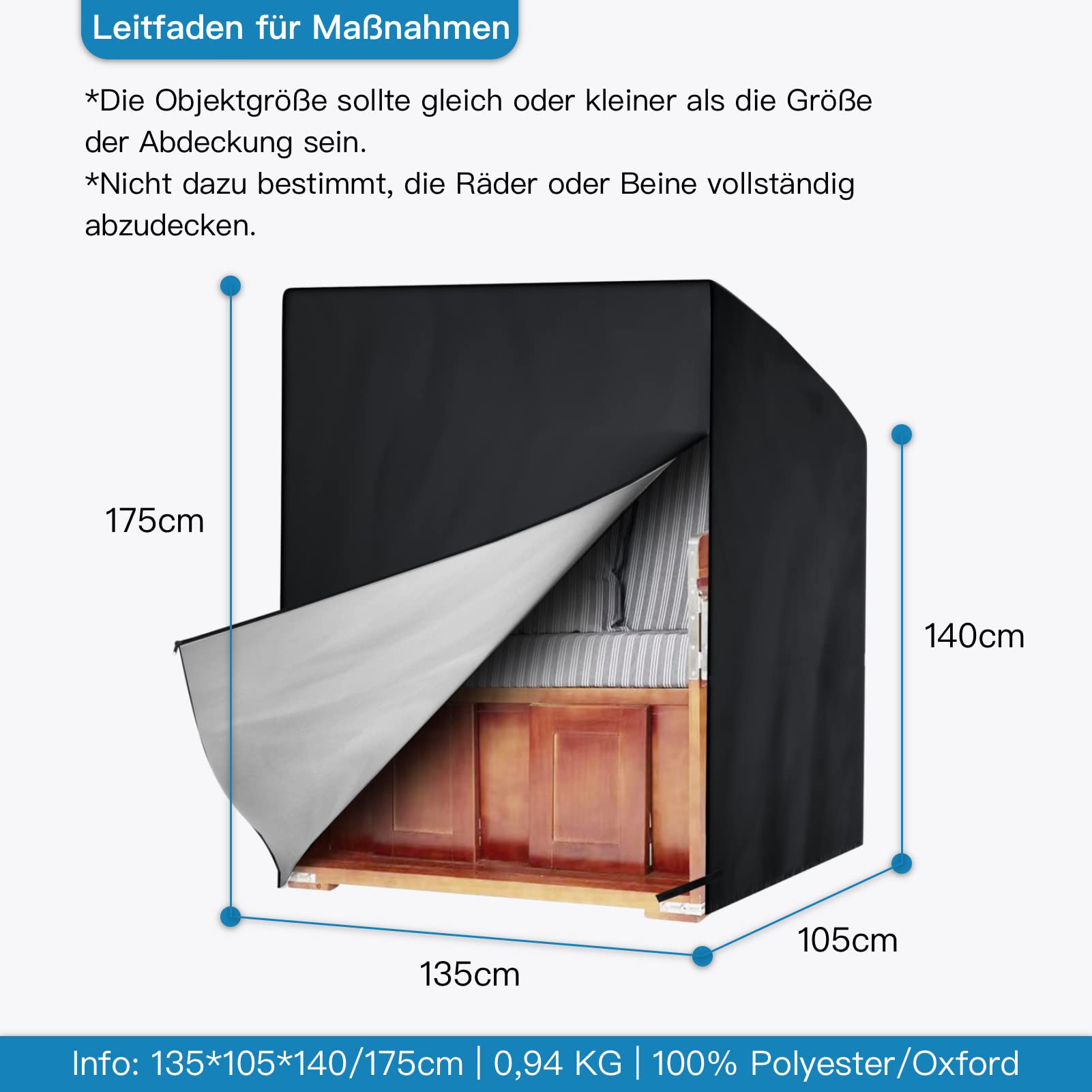 Copertura Protettiva Per Mobili Da Esterno In Polietilene L 100 X P 100 X H 60 Cm 30884966