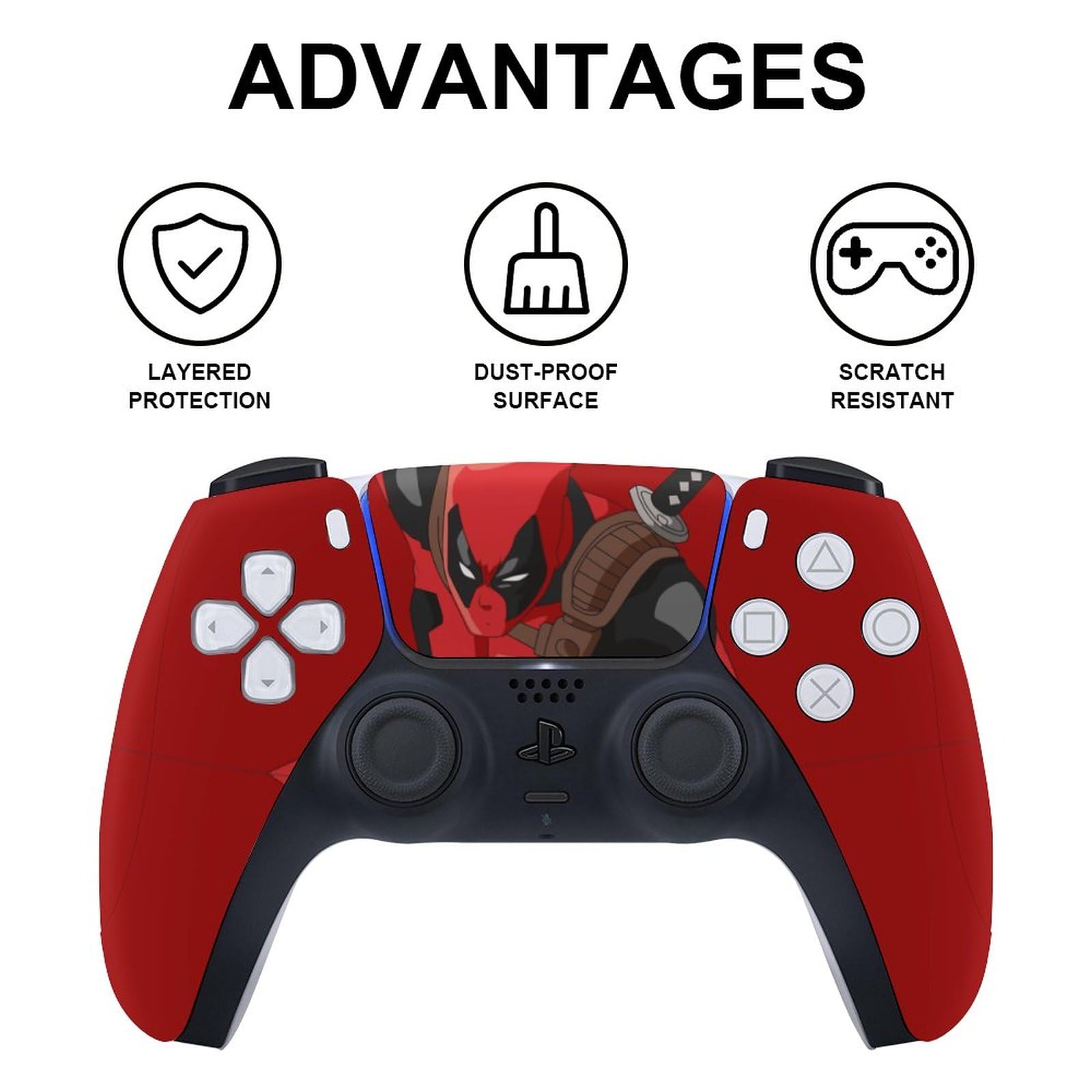 Snapklik.com : Vinyl Skins For PS5 Controller And Console,Disc Version ...