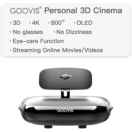 GOOVIS G2 with Sony 1920x1080x2 HD Giant Screen, 3D Privacy Theater Goggles Viewer Meta -Universe None VR HMD Monitor,Connected to Various Media Sources Directly