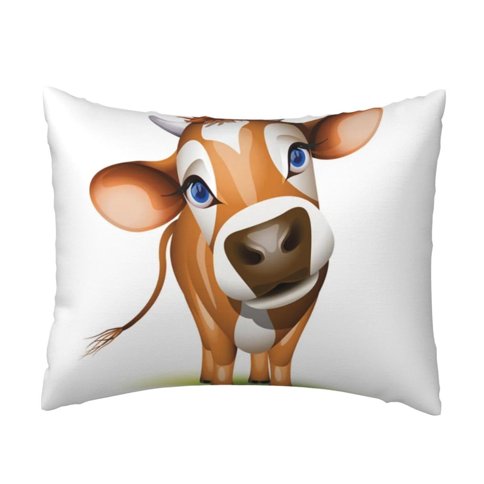GSGCSBYMLG Cute Little Cow Calf Pattern printed Pillow Case 20x26in Cushion Cover