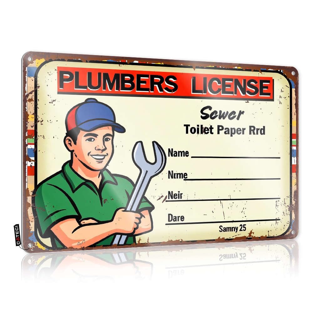 Bedroom Door Sign Plumber'S License For Sammy 25. Tin Sign Funny Signs Metal Funny Metal Bar Signs(20X30CM)