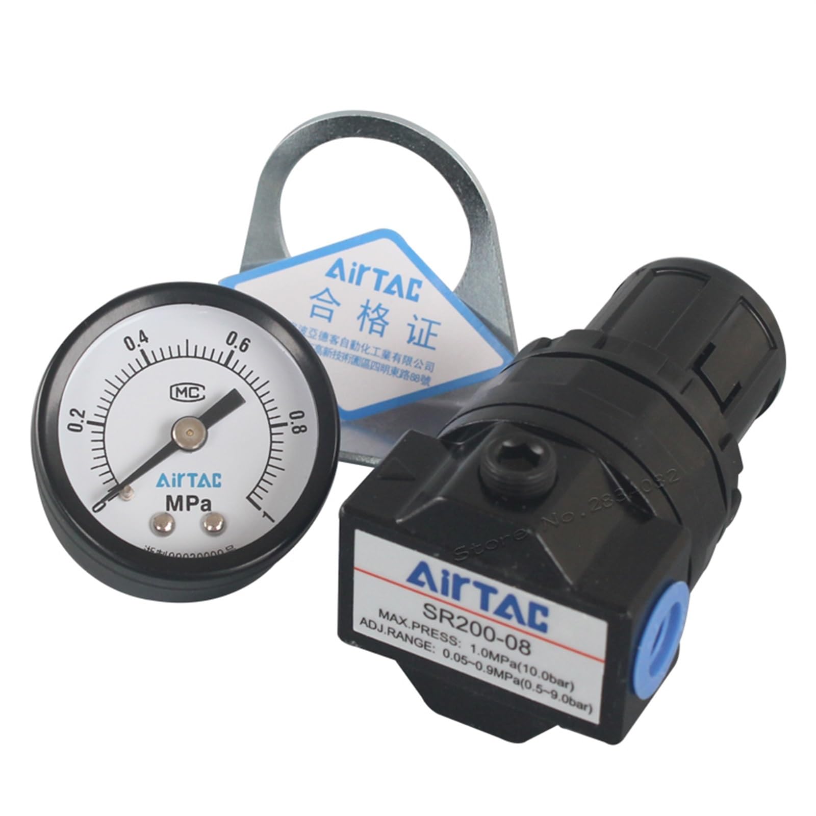 BIVOO 1/4 "unità pneumatica for Il Trattamento dell'Aria Valvola di riduzione della Pressione Regolatore dell'Aria Compressore SR200-08