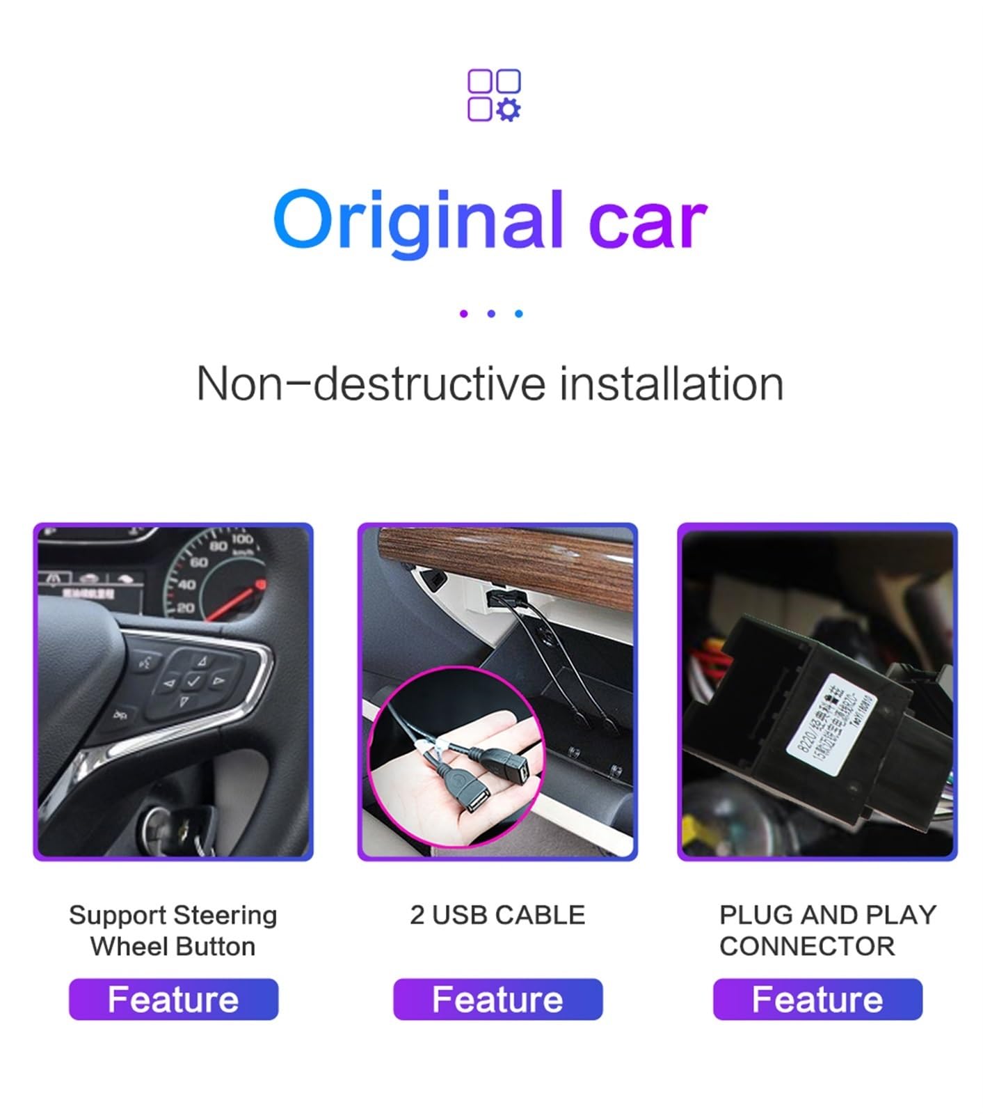 Samochodowy odtwarzacz multimedialny dla Android Radio