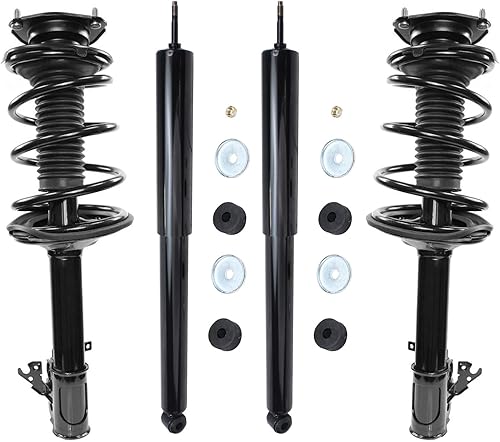 Miniatura 10 de Detroit Axle - Amortiguadores para BMW 328i 325i 128i 135i 335i 330i 335d 335is (sin Sport Susp.) 2 puntales delanteros completos con muelle