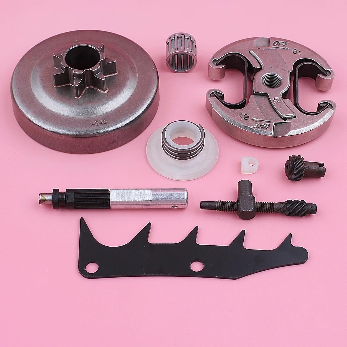 Tamburo Frizione .325 7T Adatto for tendicatena, Pompa Olio, ingranaggio a Vite Senza fine, Pezzi di Ricambio for Motosega 445 450 578097901 503905901