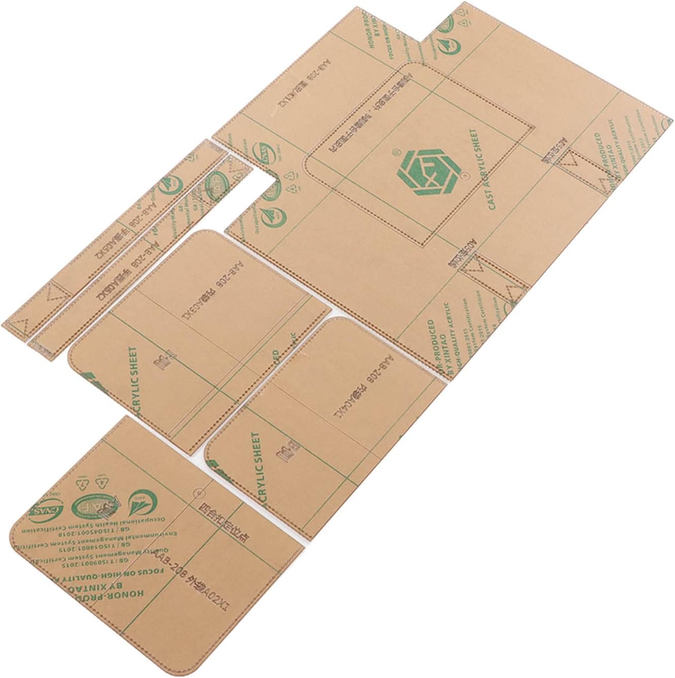 Premium Acrylic Handbag Templates, Precise Cutting Transparent Stencils for Sewing, Lightweight and Portable Bag Pattern Tools, Widely Applicable for Shoulder Bags, Tailors