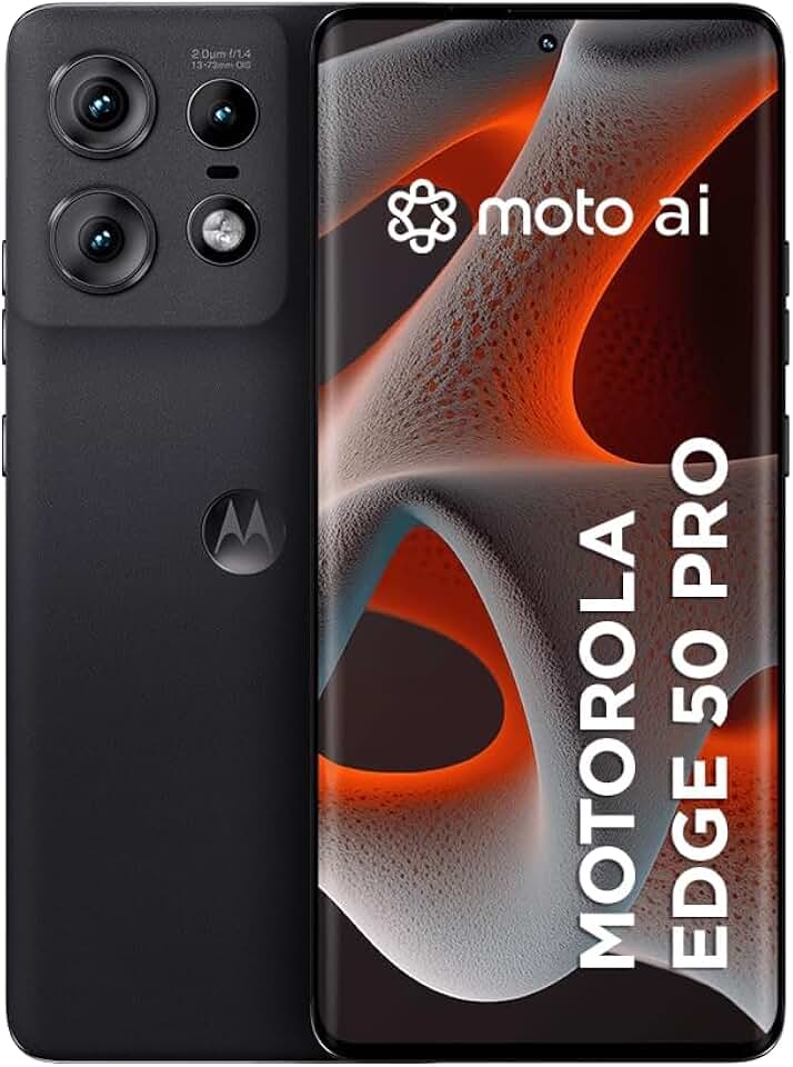 Smartphone Motorola Edge 50 Pro 5G - 256GB 24GB (12GB RAM+12GB Ram Boost) 50MP Ultra-Pixel AI Camera IP68 NFC - Preto (Recondicionado)