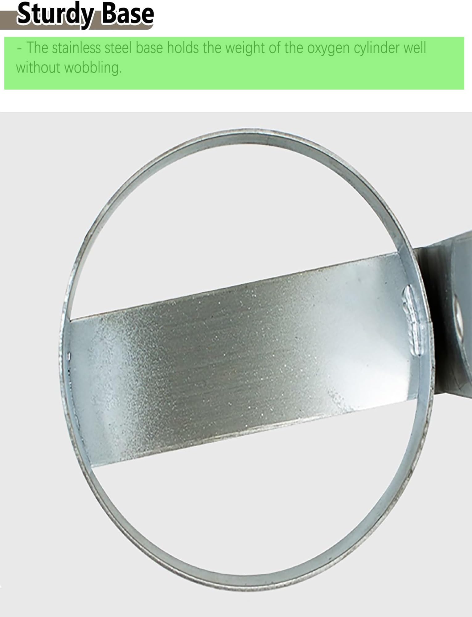 Soporte de Pared para bombonas de oxígeno - Soporte Industrial de Metal para bombonas de propano/oxígeno - Soporte de Almacenamiento Que Ahorra Espacio (34 x 14 cm / 13,4 x 5,5 Pulgadas) - D