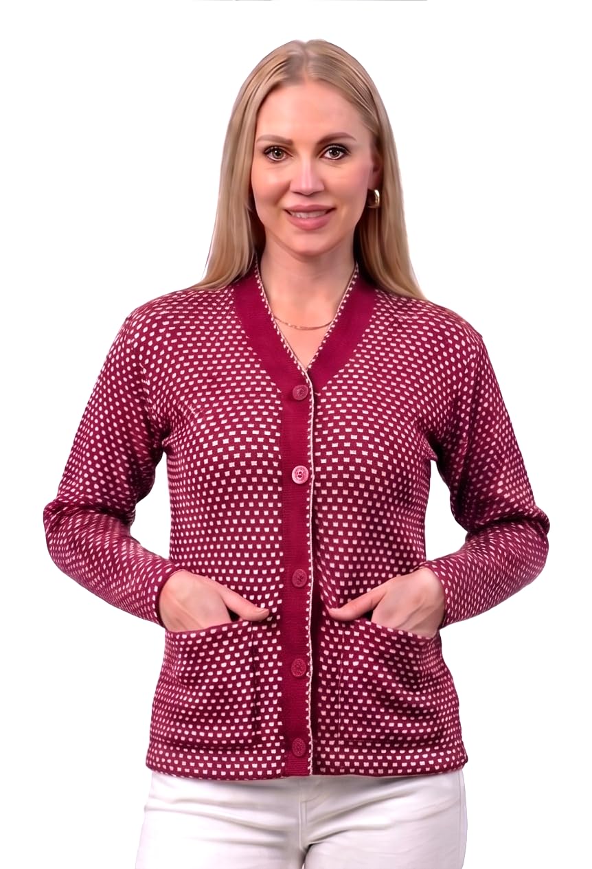 Women's Stylish Plus Sizes Cardigan Sweater | Premium Knit Button-Down Full Sleeve Winter Wear Cardigan for Women-picture-56