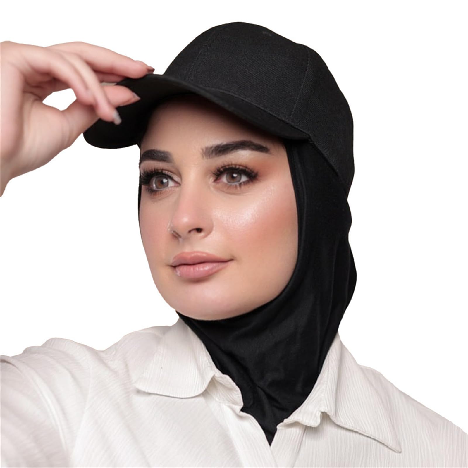Oxxggkao Hijab Shawl Scarf and Baseball Hat for Women Suitable for Any Occasion Headscarf Elastic Sport Hijab Turban