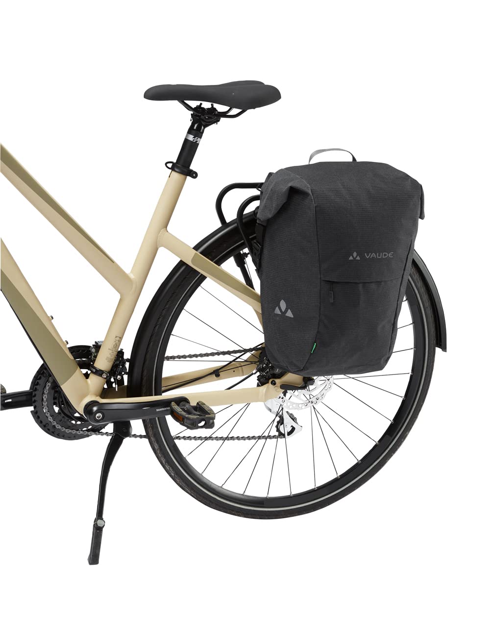 VAUDE Road Master Roll-it Luminum - Fahrradtasche - reflektierend - 22 (18+4) Liter - inklusive Regenhülle