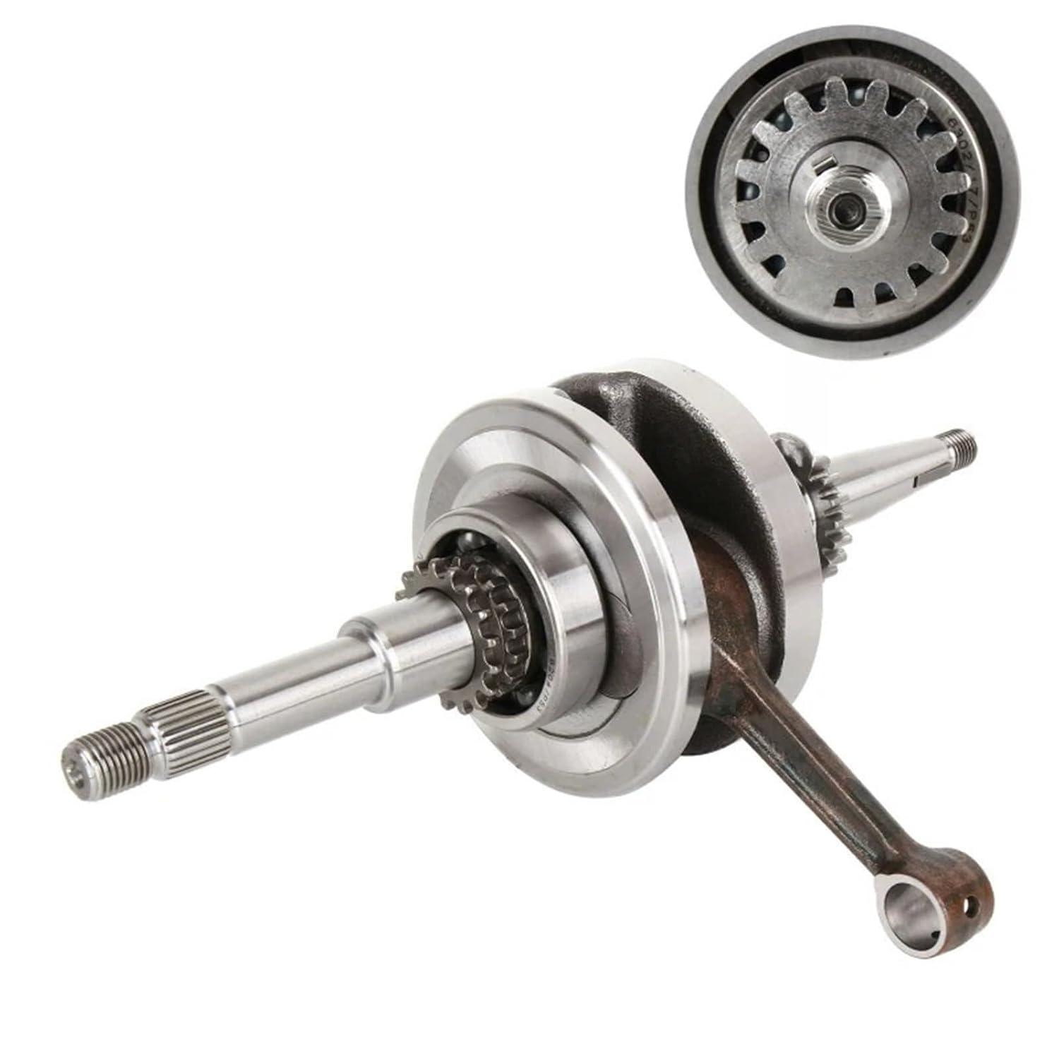 GY6 50/80 crankshaft Power Assisted Vehicle 4-Stroke 50 48cc crankshaft Connecting Rod Assembly 16/22T 139QMB crankshaft(16 Teeth)