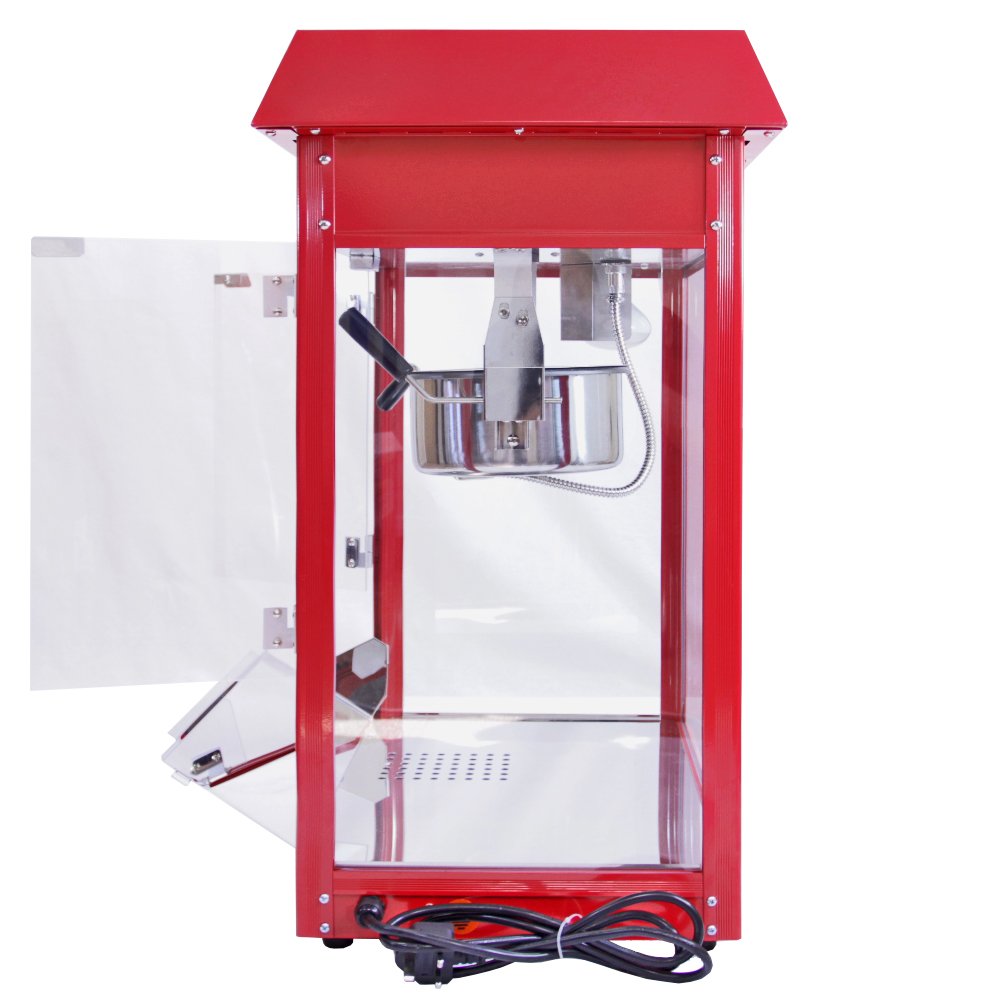 Máquina para Hacer Palomitas de Maíz Profesional Popcorn Maker Palomitera Acero Dulces Caramelo Capacidad 230g Fácil Limpieza 24 Meses Garantía Eléctrica Apto para Eventos Bares Fiestas Restaurantes