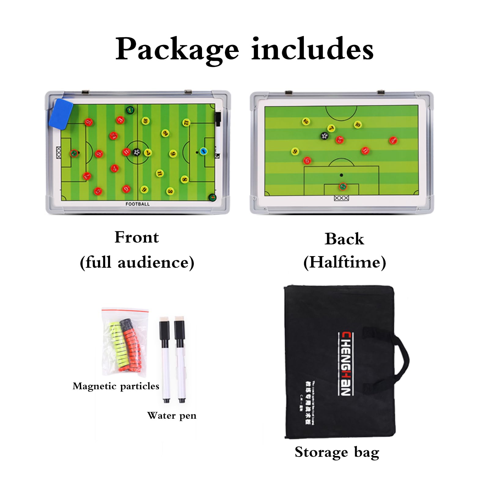 Multifunktional Taktiktafel,FußBall Taktiktafel Tragbar,Premium Magnetisch Taktikmappe,Einfach Bedienen Und Tragen,Taktikbrett FüR Eishockey,FüR FußBalltaktik,Aufstellungen,SpielzüGe üBungen