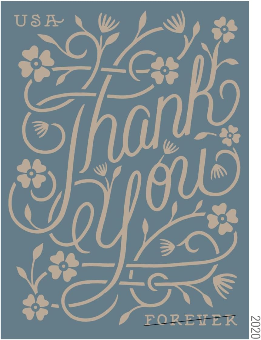 Thank You 2020 (Sheet of 20) First-Class Mail Forever Postage Stamps