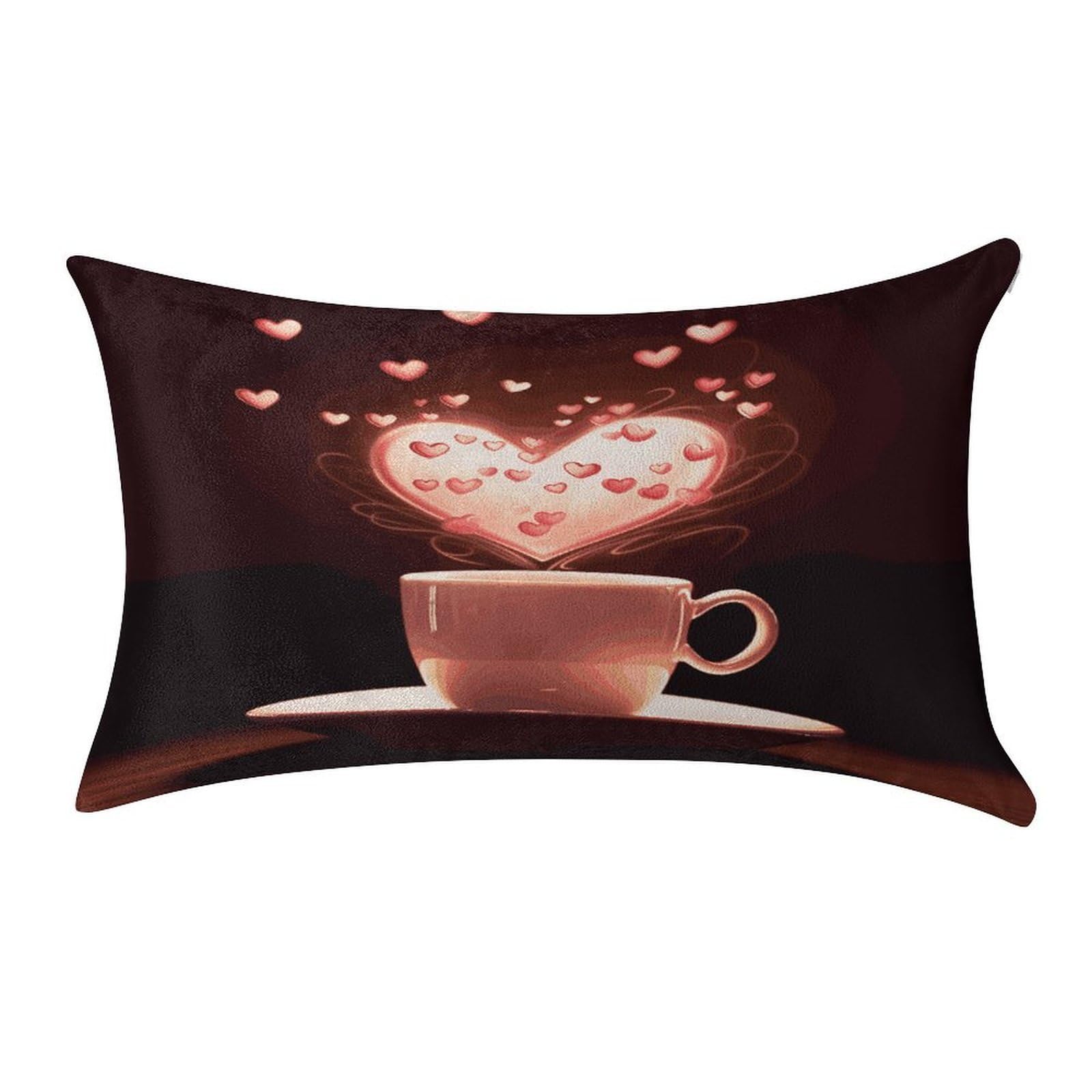 Btcowzrv Style Heart Cup Pillow Cover Pillow Case Pillowcase