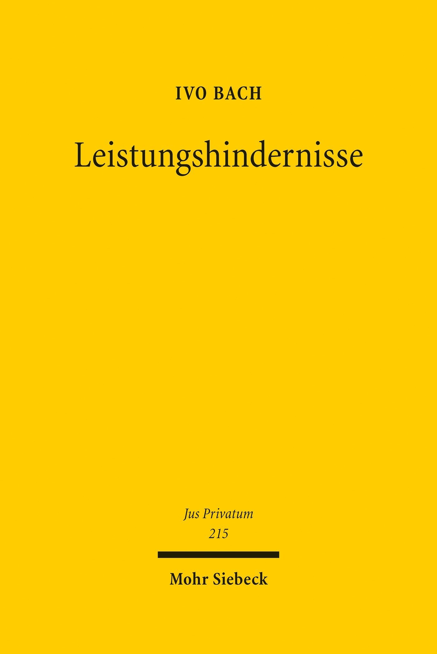 Leistungshindernisse (Jus Privatum)