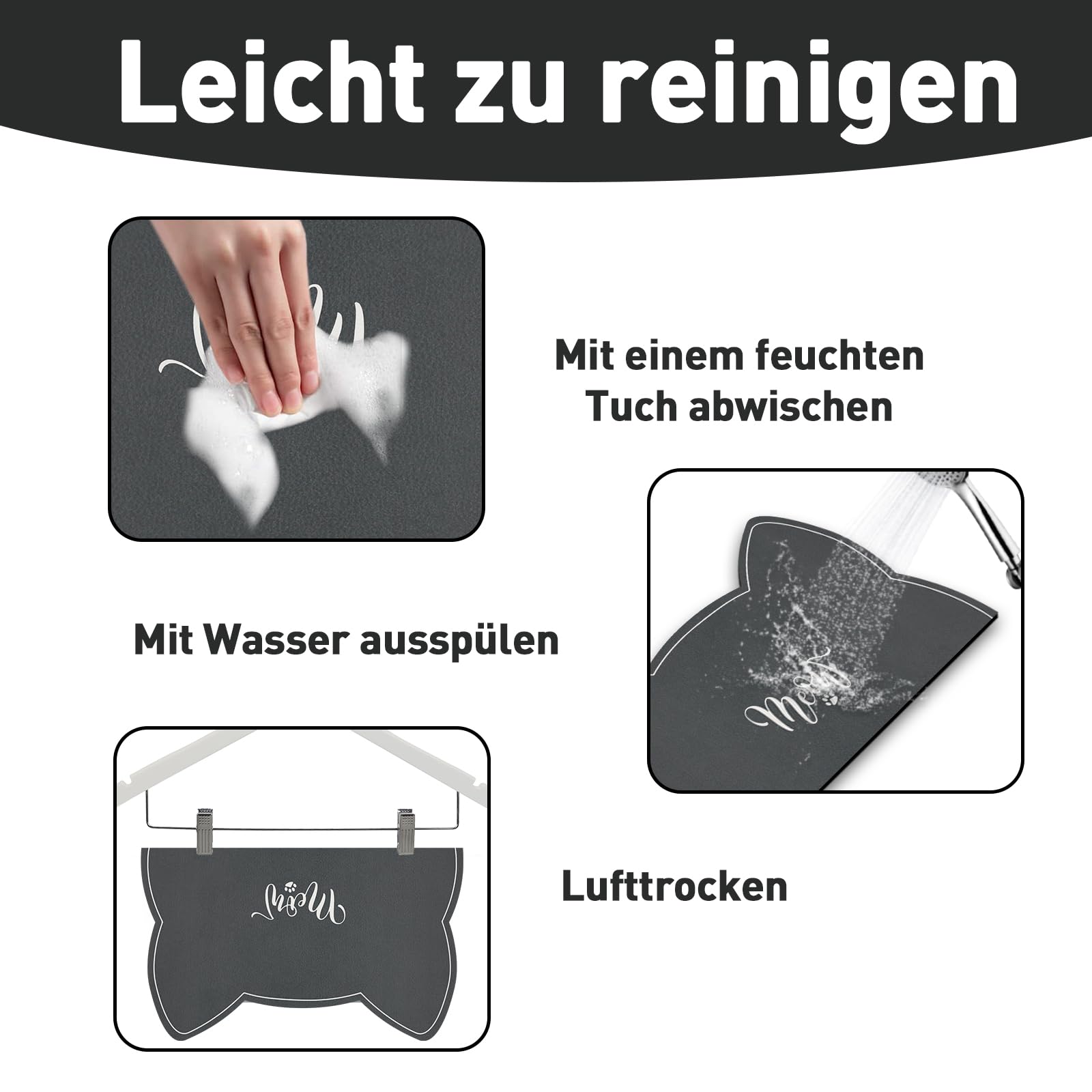 LaBlanc - Saugfähige Katzennapfmatte, 40 × 60 Cm  Produktbild-Vorschau 3