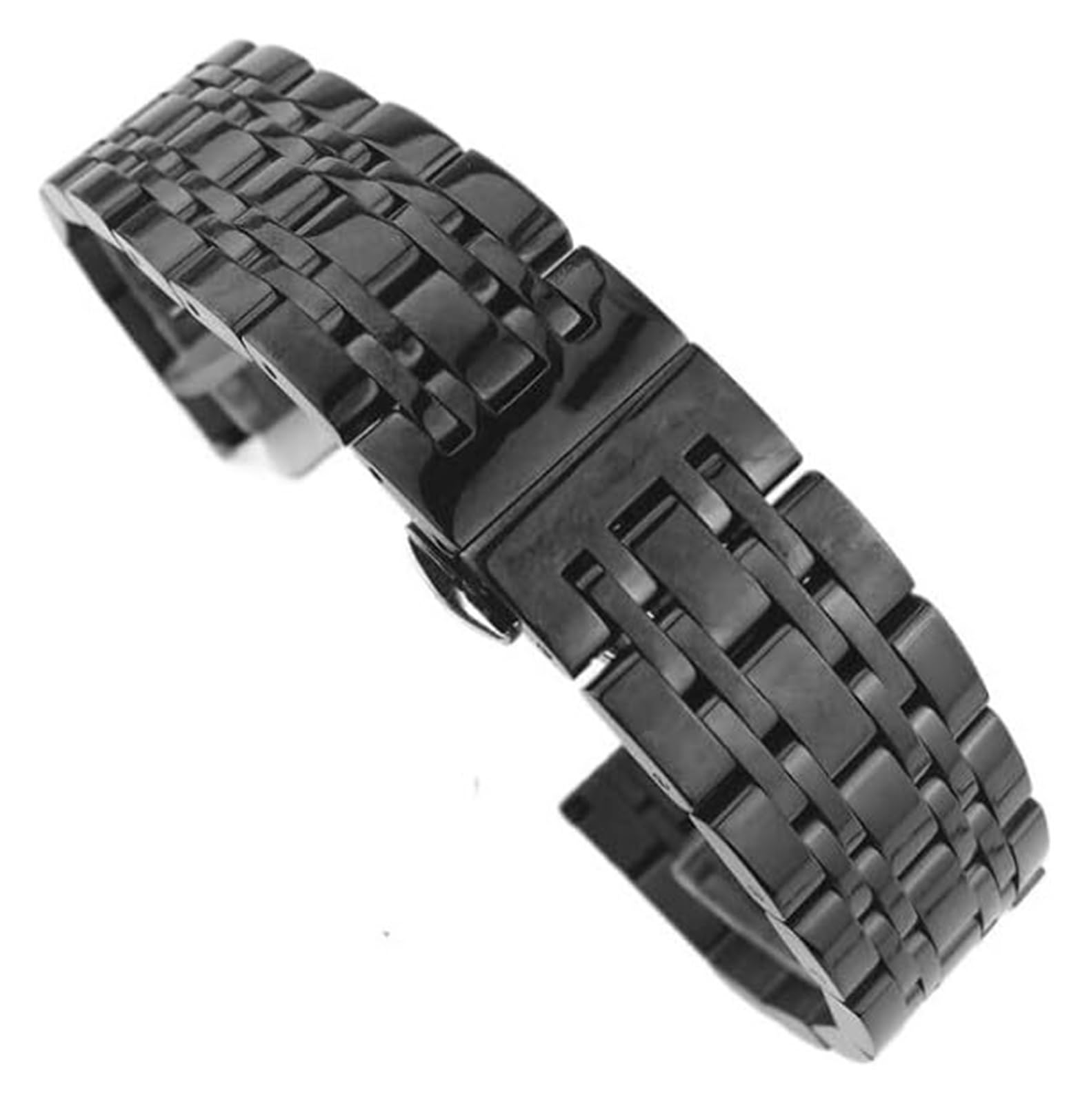 Pasek do zegarka Solidny pasek do zegarka ze stali Paski do zegarków 12 14 15 16 17 18 19 20 21 22 23 26 24mm pasek do zegarka ze stali nierdzewnej 2w1 zakrzywiony prosty pasek do zegarka bransoletka