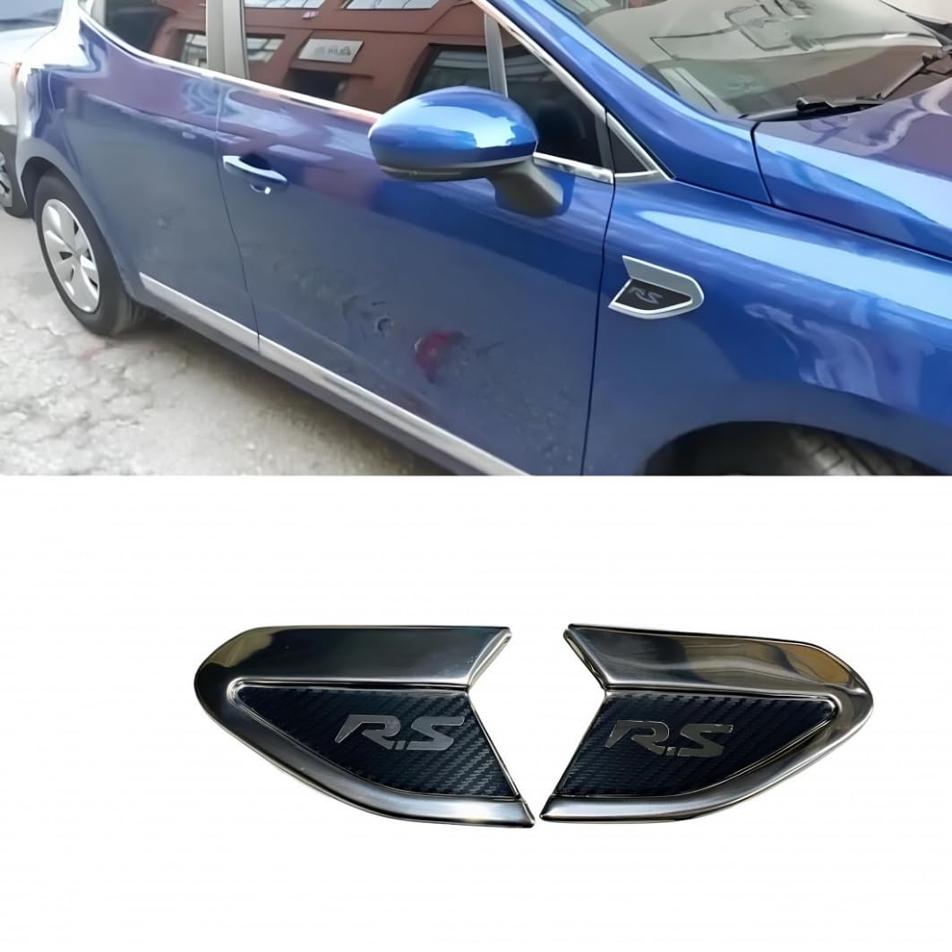 Modanatura Parafango Laterale Cromata 2 pz S.STEEL Per Renault CLIO 5 V HB 2019-UP