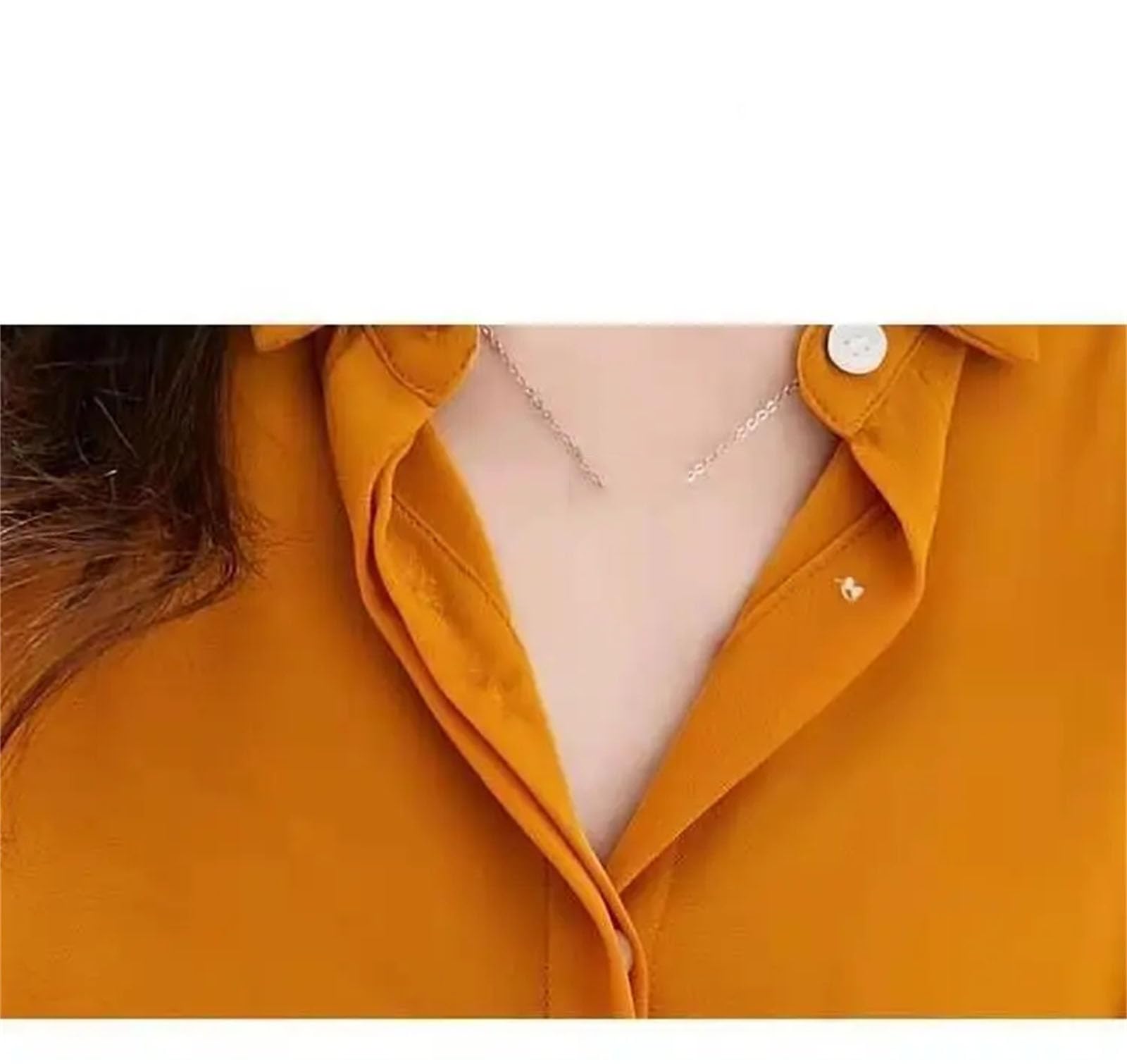 Camisas holgadas de manga larga con volantes y botones para mujer, para negocios, casual, oficina, oficina