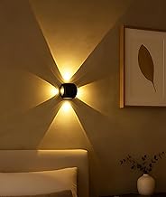 FILLISKA Aluminium LED Wall Light 4 Way Splitter, Warm White, IP-65 Rainproof & Shockproof Alluminium Body (2 Year Warranty)