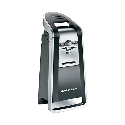 Hamilton Beach 76607 Smooth Touch Can Opener, Black and Chrome
