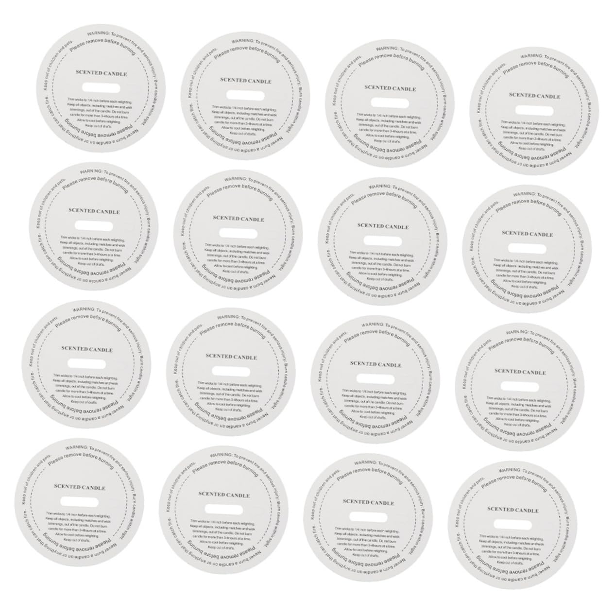 Operitacx DIY Candle Sticker Paper 20 Pack Handmade Cup Labels Enhance Jars